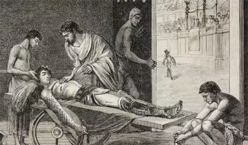 Galen Treating a Gladiator